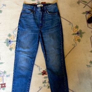 Madewell classic straight jeans